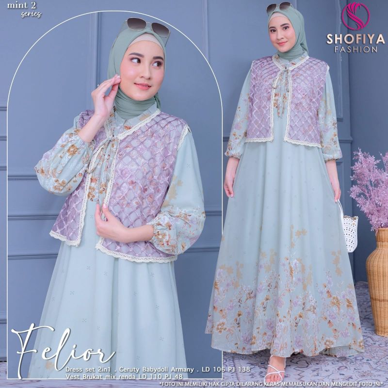 Felior dress set rompi