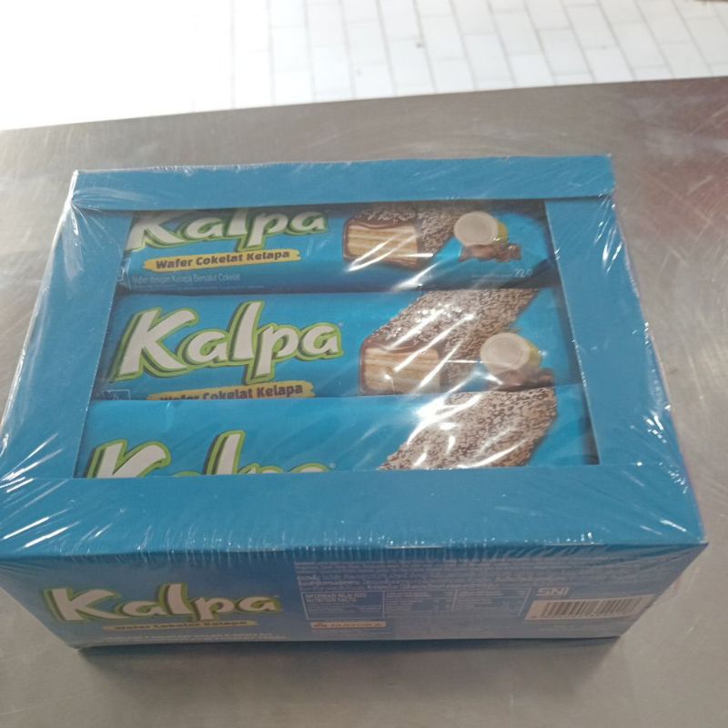 

{ PerBox isi 12} - Kalpa Wafer Cokelat dengan taburan kelapa Isi 12pcs @22gr