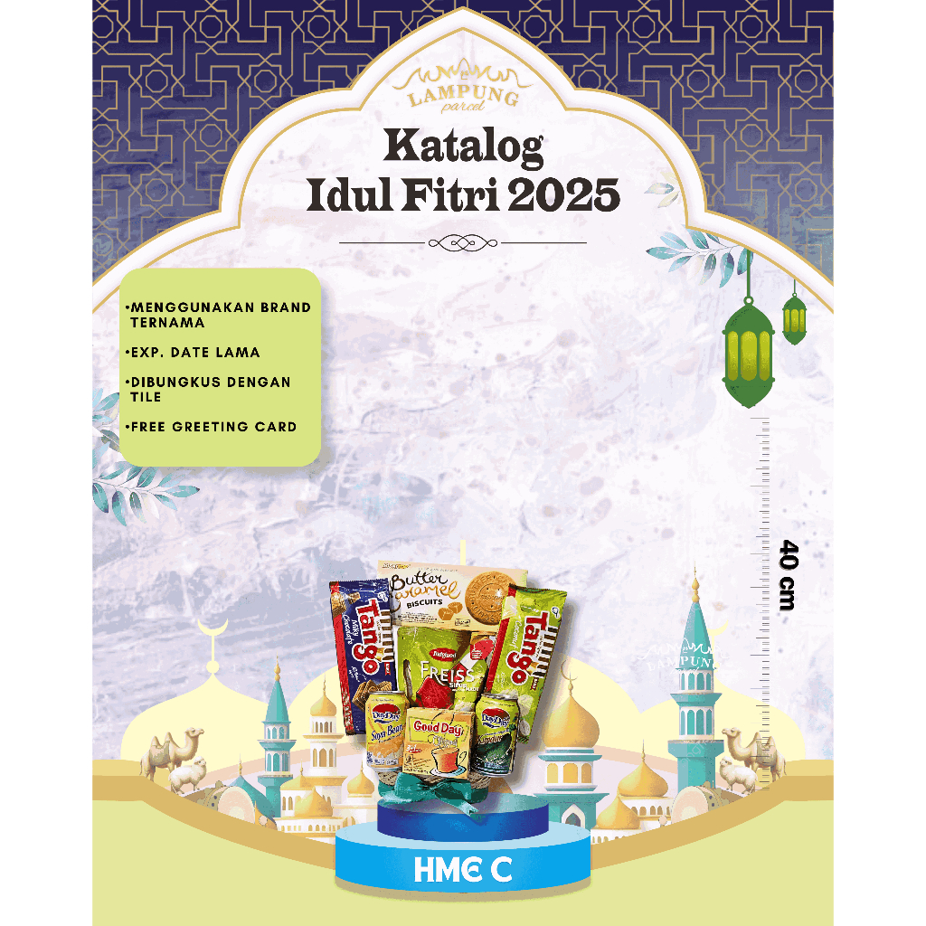 

PARCEL / HAMPERS MAKANAN EKONOMIS TIPE C (IDUL FITRI 2025) LAMPUNG