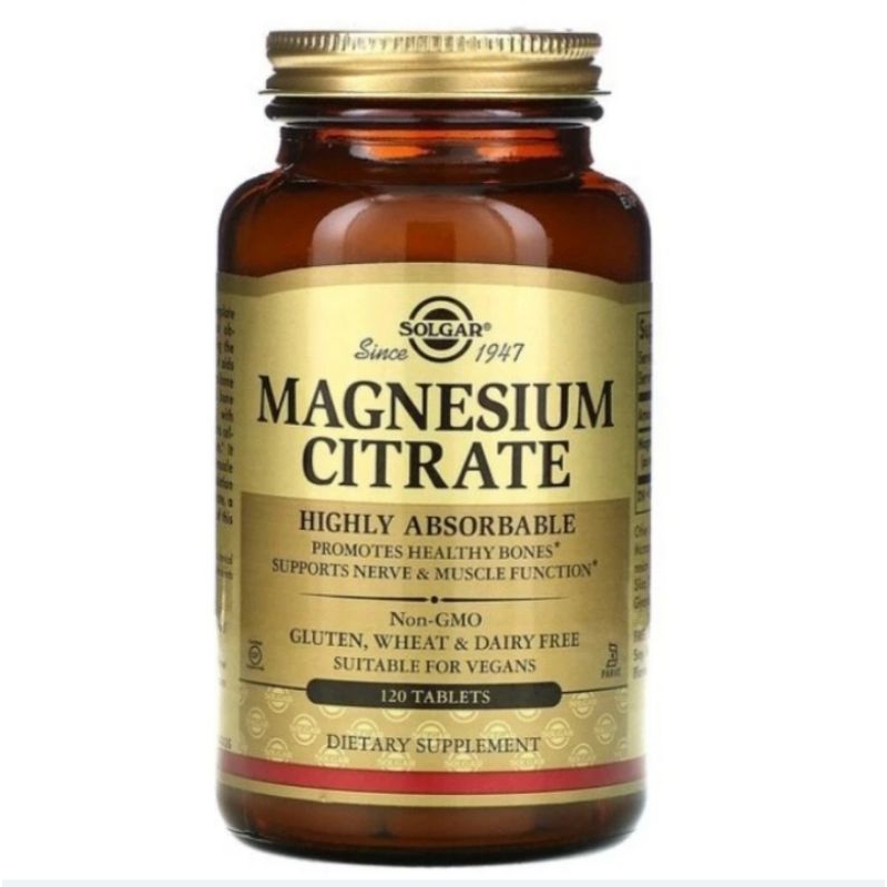 Solgar Magnesium Citrate 120 tablet
