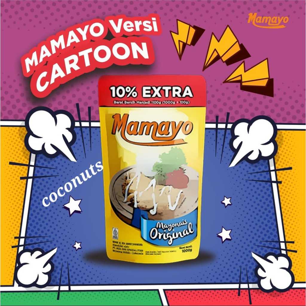 

Mamayo Mayonaise Original 1000 gram BONUS 100 gram Mayones Original Total 1.1 kg