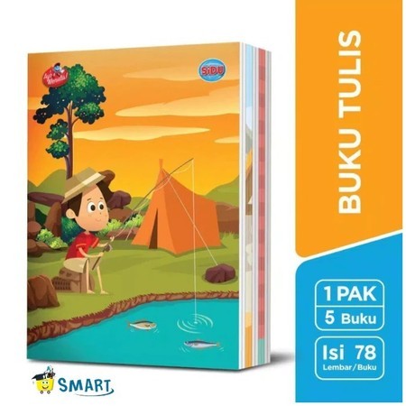 

BUKU TULIS 1 PACK - SIDU 78 LEMBAR - 1 PACK ISI 5 [MOTIF RANDOM]