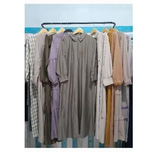 DRESS LEBARAN KODE 1 - 8 /GAMIS RUMAHAN/GAMIS/BAJU/DRESS ESTETIK/GAMIS BARU/GAMIS MODIS/MODIS/GAMIS/