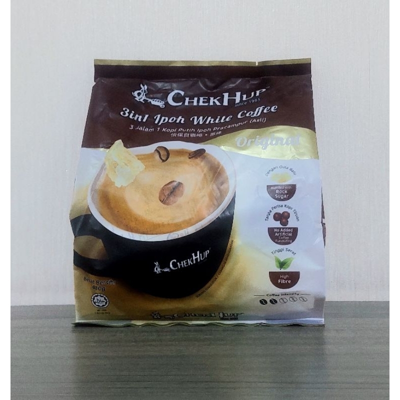 

ChekHup 3 in 1 Ipoh White Coffee - Original 40gr x 12 Sachet Asli Malaysia