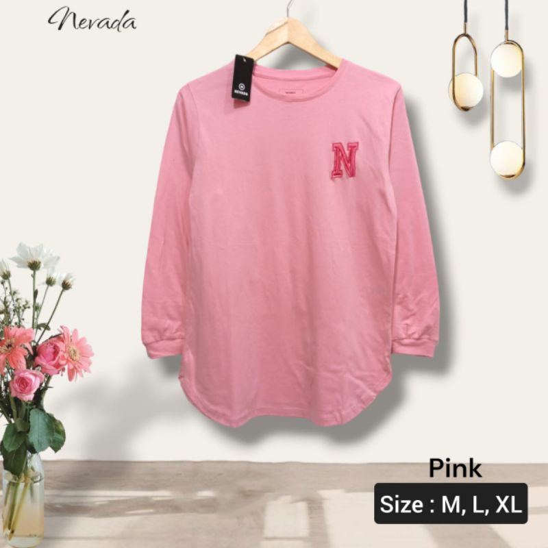 Kaos Cewek Lengan Panjang Nevada Kode KNC