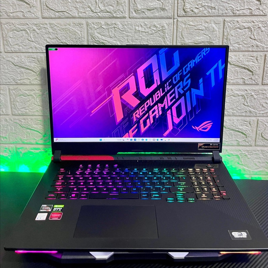 Asus ROG Strix G17 G713IC ryzen 7 + RTX 3050 Monster Gaming Desain Laptop || not Legion 7 Alienware 