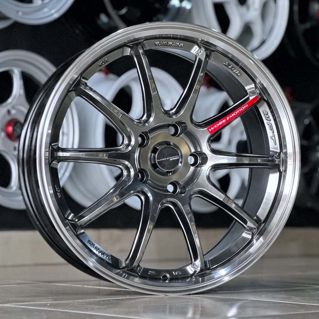 Velg Work ZR10 Ring 18 Lebar 8.5 Pcd 5x114.3 Et 35 Warna Hyper Black Mirror Lips | Velg Mobil Ring 1
