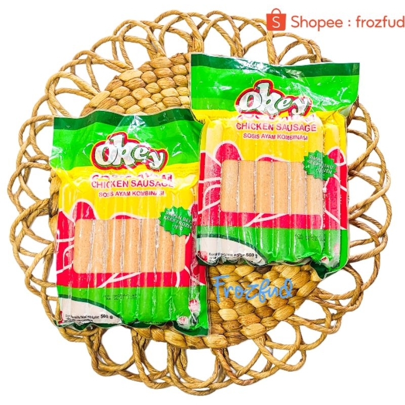 

Okey Sosis Ayam Chicken Sausage 500gr (Include Bubble Wrap)