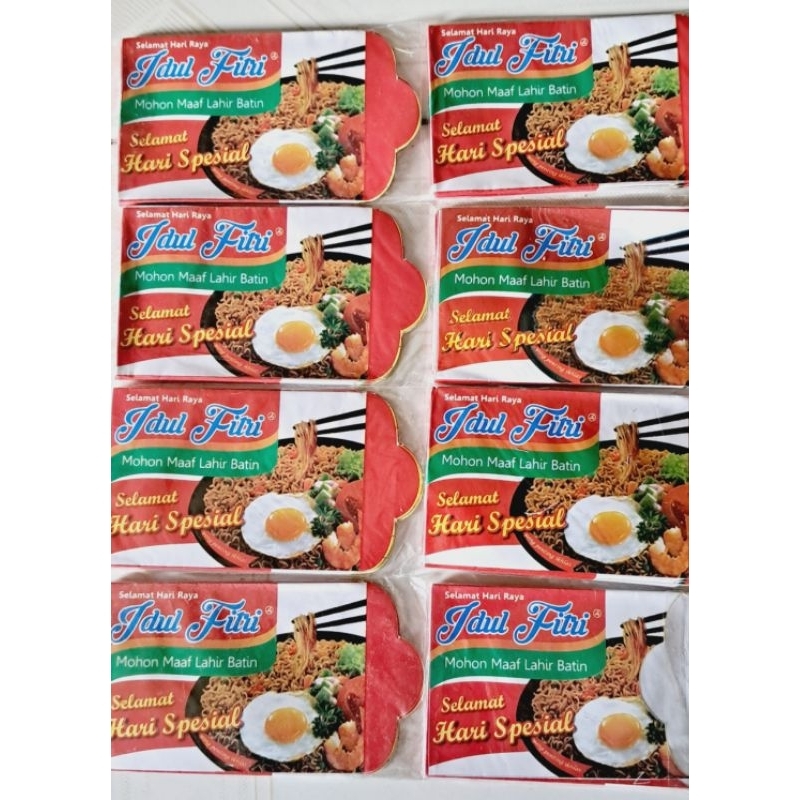 

Amplop lebaran indomie goreng 1pack isi 10pcs
