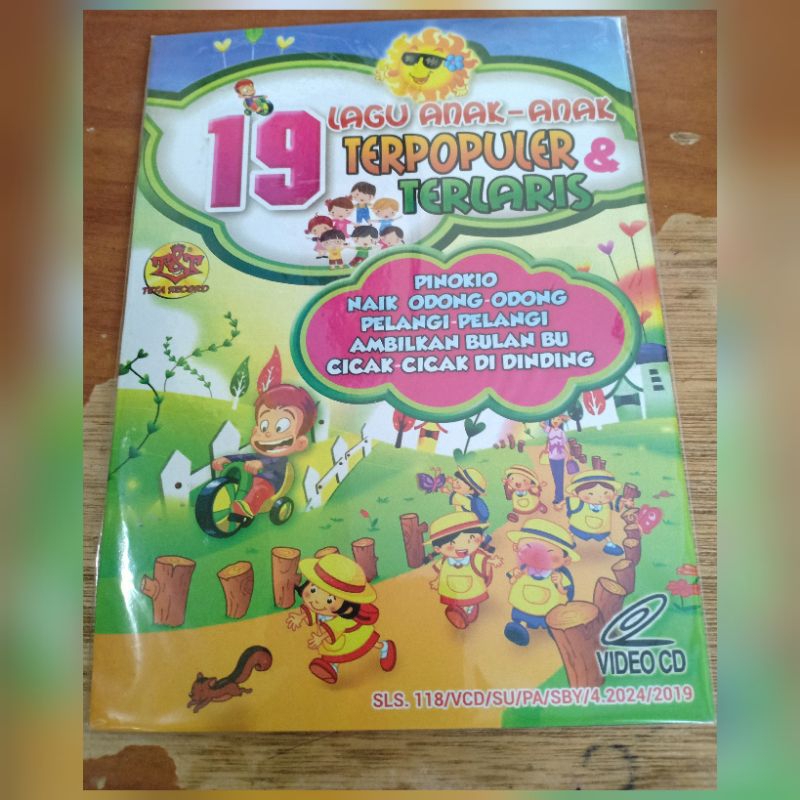 KASET VCD 19 LAGU ANAK"TERPOPULER TERLARIS