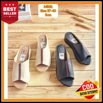 Sandal Wedges Pesta Kondangan Wanita Slip On GUCCI BG-925 Kode B