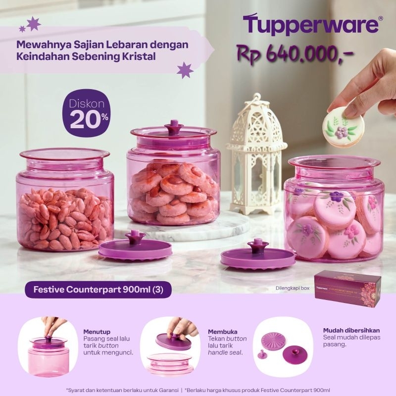 Toples Bening Cantik Mewah Aestetic Counterpart Tupperware