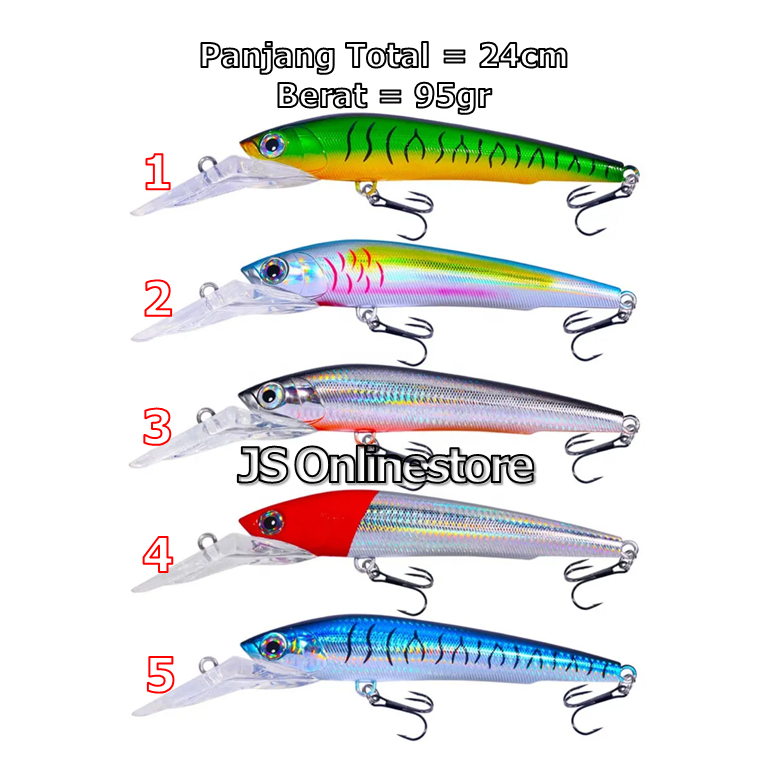 Umpan Pancing Minnow Trolling W