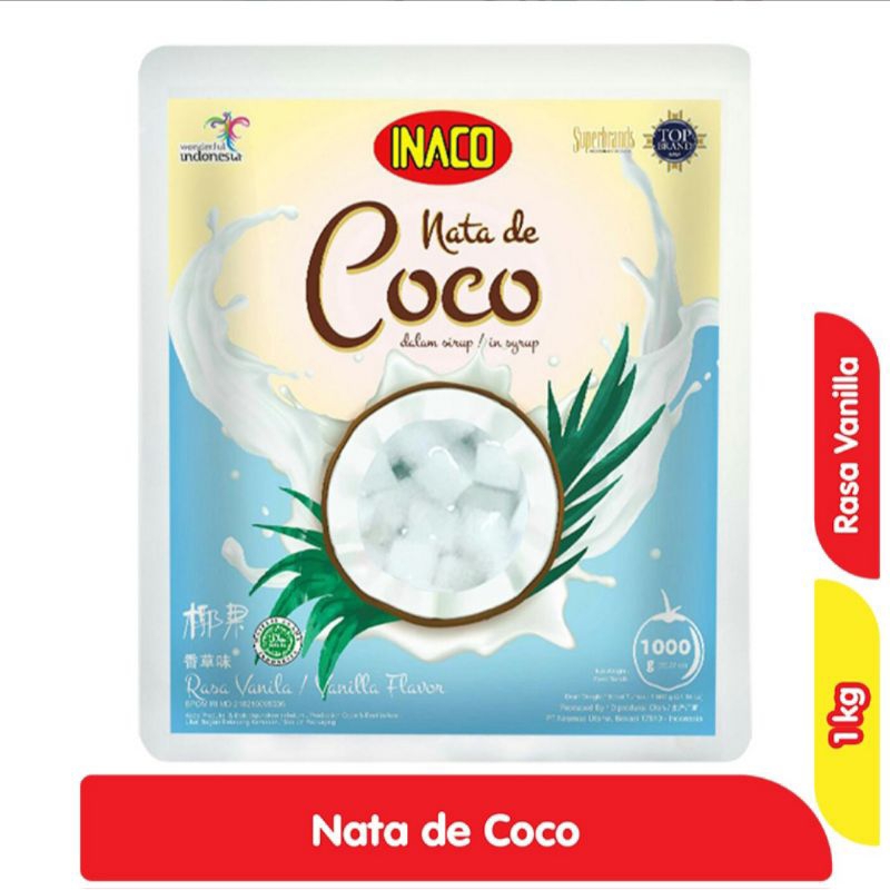 

INACO Nata de Coco dalam Sirup Vanila Pouch 1 kg