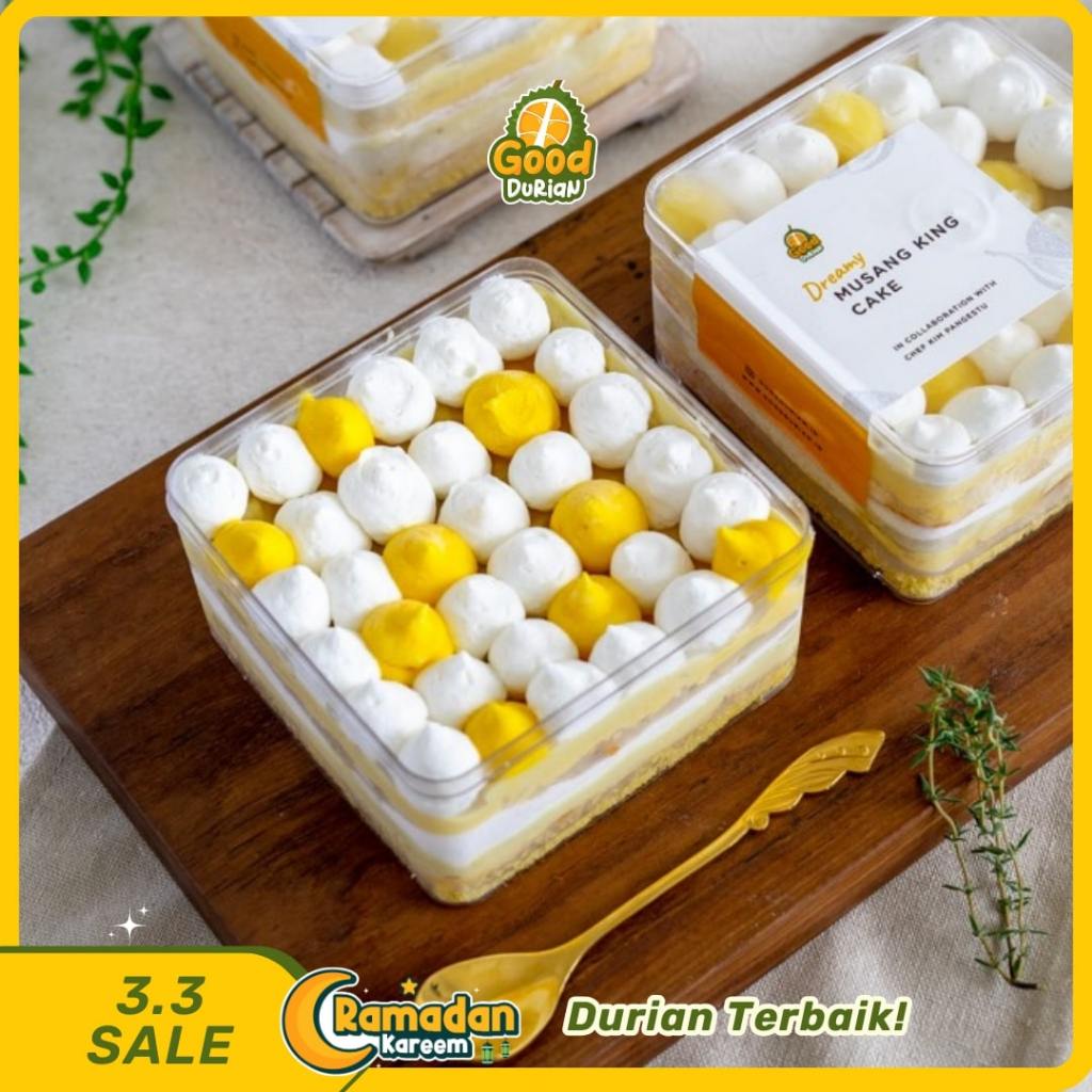 

Dreamy Musang King Cake Dessert Box - Olahan Durian - Good Durian