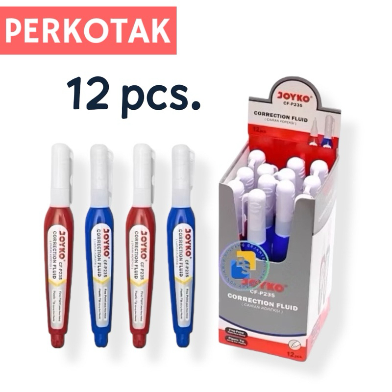 

12 Pcs Correction Fluid CF-P235 Joyko Per Lusin