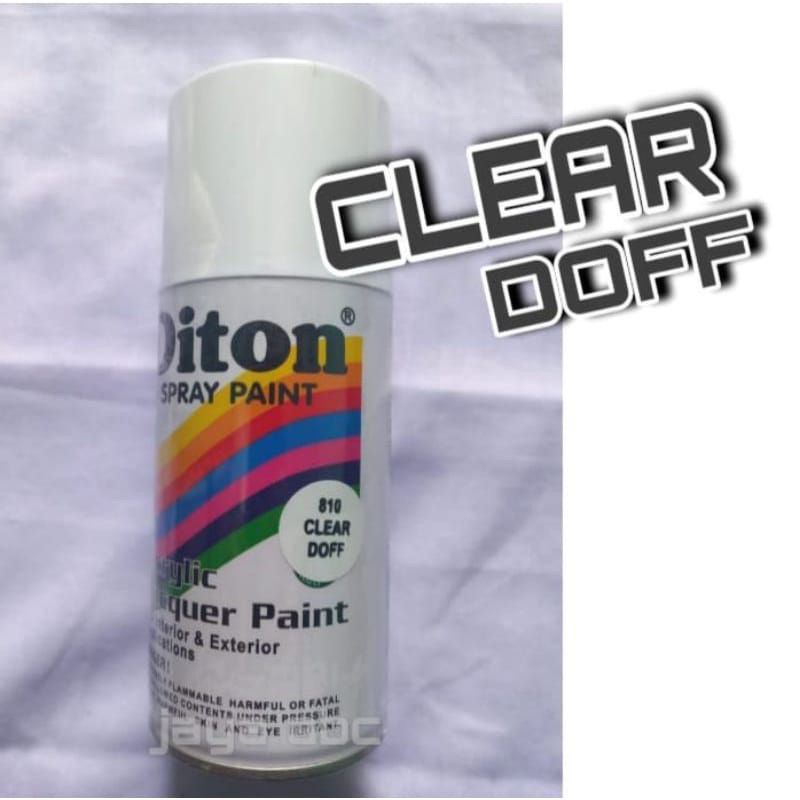 Pilok Diton Clear Doff 810 Clear Dop 300ml | Vernis Pernis Klir Doff Dop Semprot Sepeda Motor Mobil