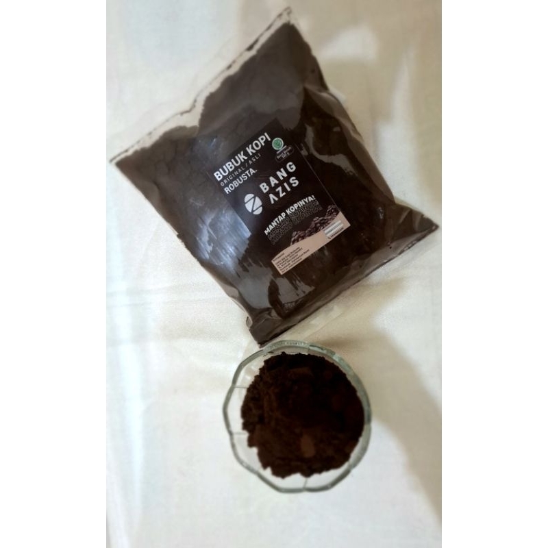 

Bubuk Kopi Hitam Robusta Bang Azis / 200 gram / Kopi Asli Pontianak / Kopi Bubuk