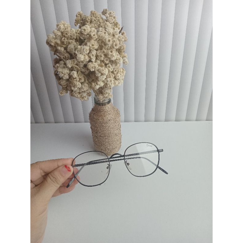 KACAMATA PHOTOCROMIC HITAM LENSA BULAT | PRELOVE