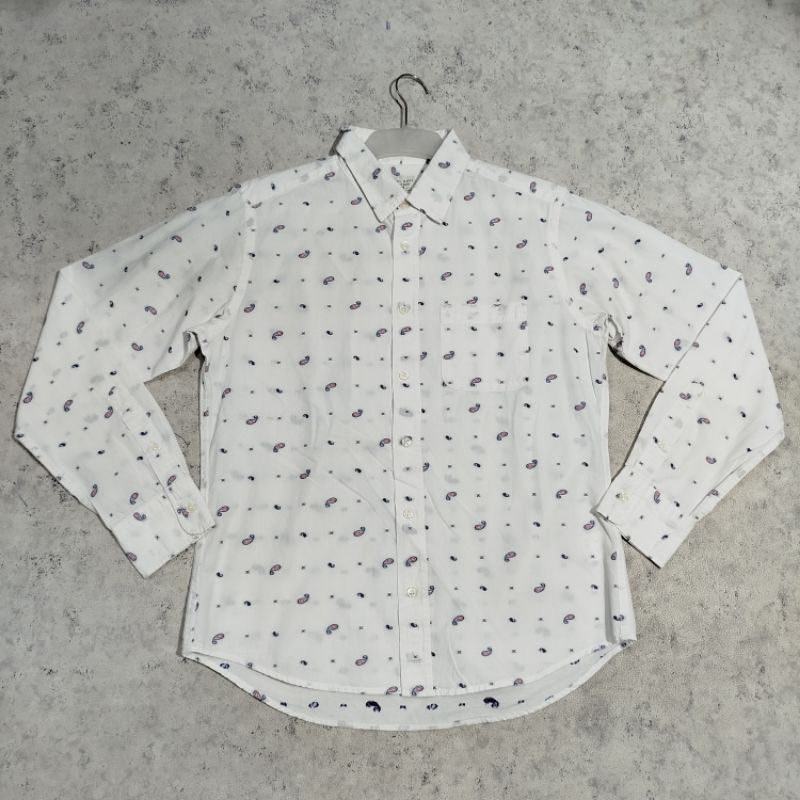 Kemeja motif lengan panjang GLOBAL WORK