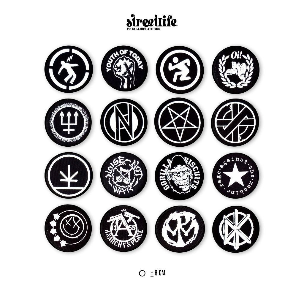 Patch Bulat, Emblem Bulat, Small Patch, Small Emblem, Patch Punk, Embelem Punk, Patch MUSIK