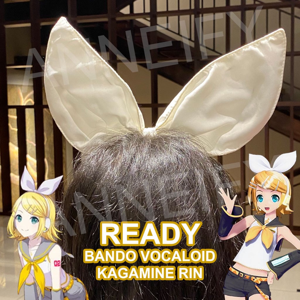 Bando Pita Kostum Costume Cosplay Vocaloid Kagamine Rin Aksesoris Acc Anime