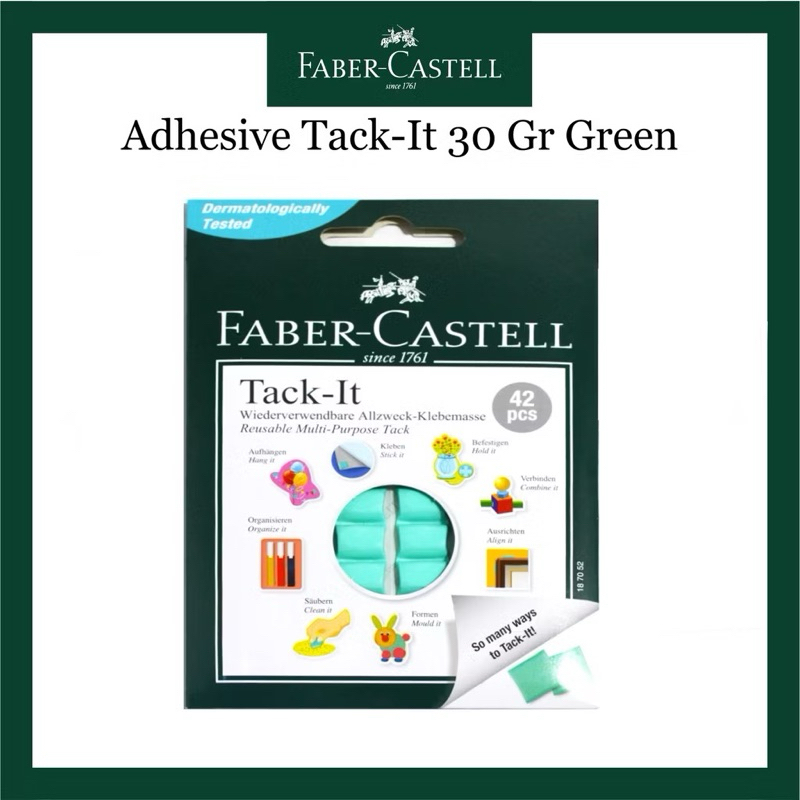 

Tack-it 30gr / Karet Perekat Serbaguna Faber-Castell isi 42 pcs