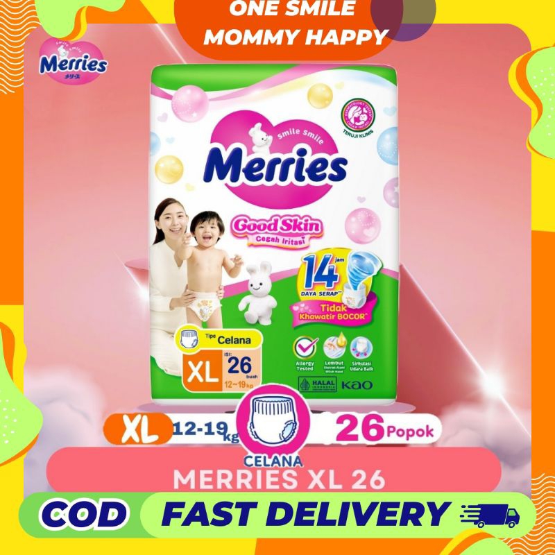 Merries  Pants Good Skin XL26/ Merries ukuran XL isi 26