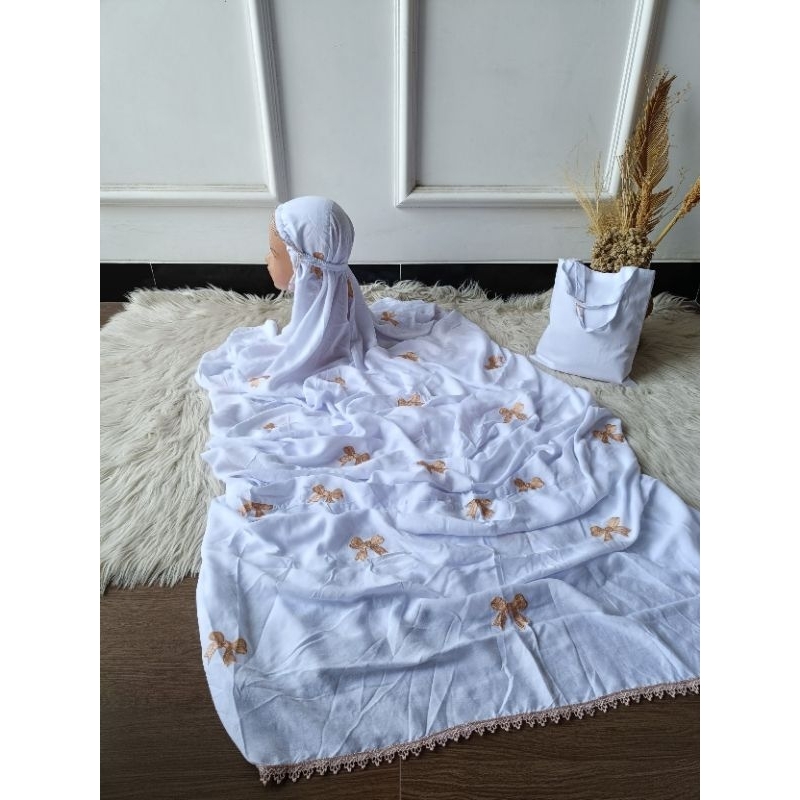 Mukena Anak Terusan Rayon Pita