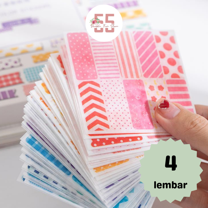 

Sticker Aesthetic Dekorasi Jurnal Scrapbook Motif Patterns - 082