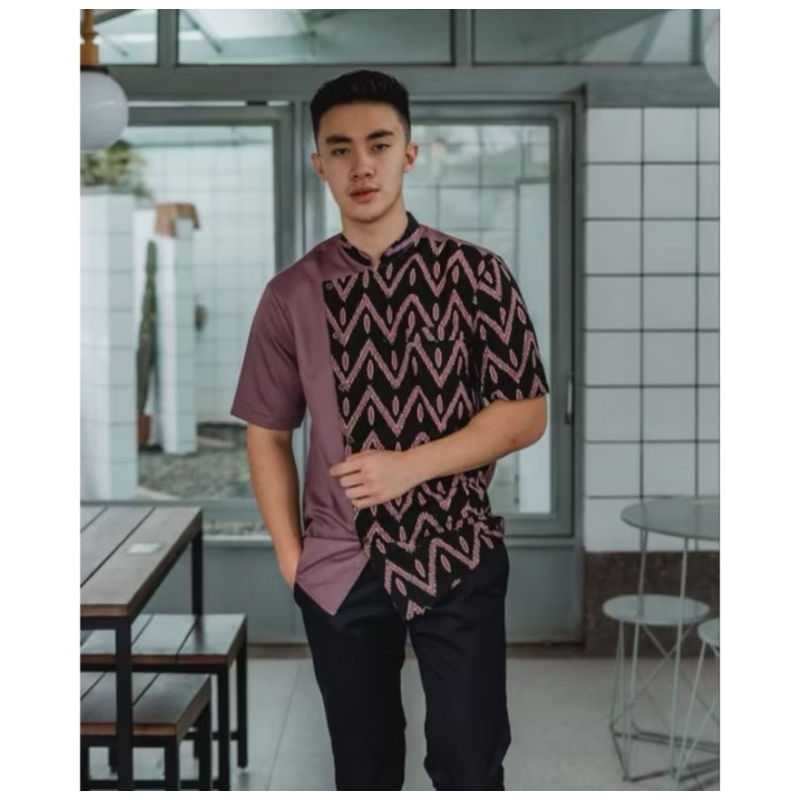 Kemeja Batik Pria NUC.ID Kayana 06 (Dusty Purple)