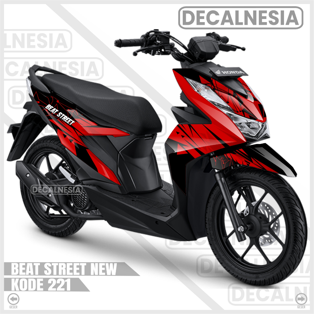 Decal Stiker Full Body Beat Street 2021 2022 2023 Motor Variasi Sticker Simple Racing Modif C221