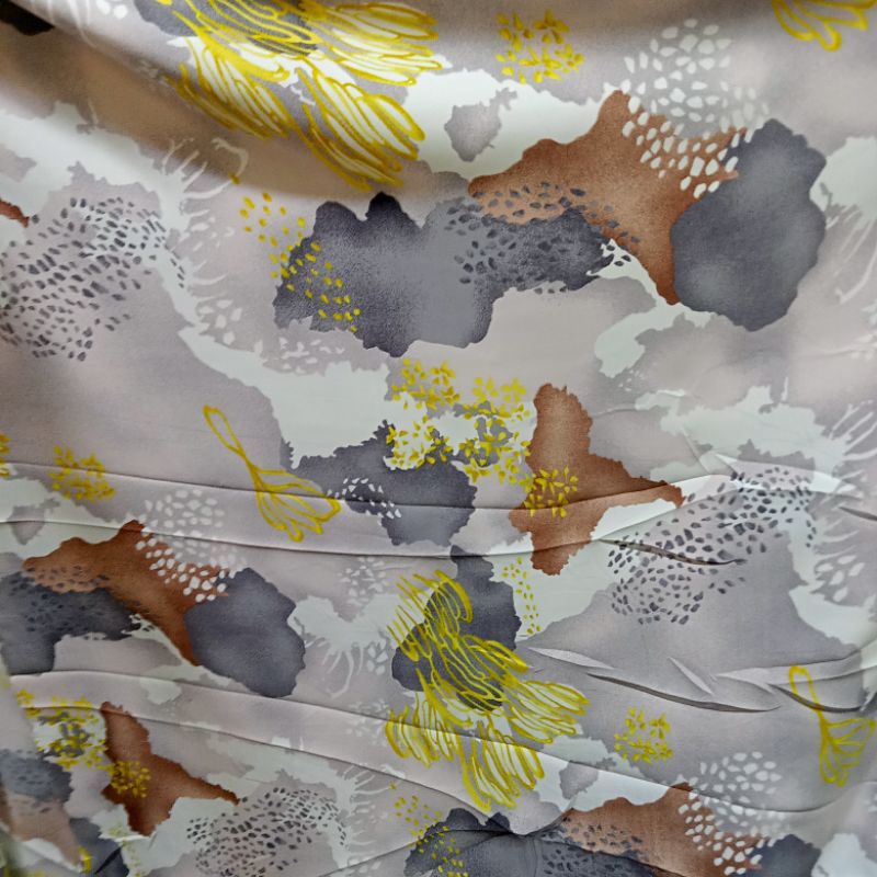 Kain Arabian Wolfis Motif Abstrak Import - Kain Soft Wolfis - Kain Monalisa Motif - Kain Meteran Sqa