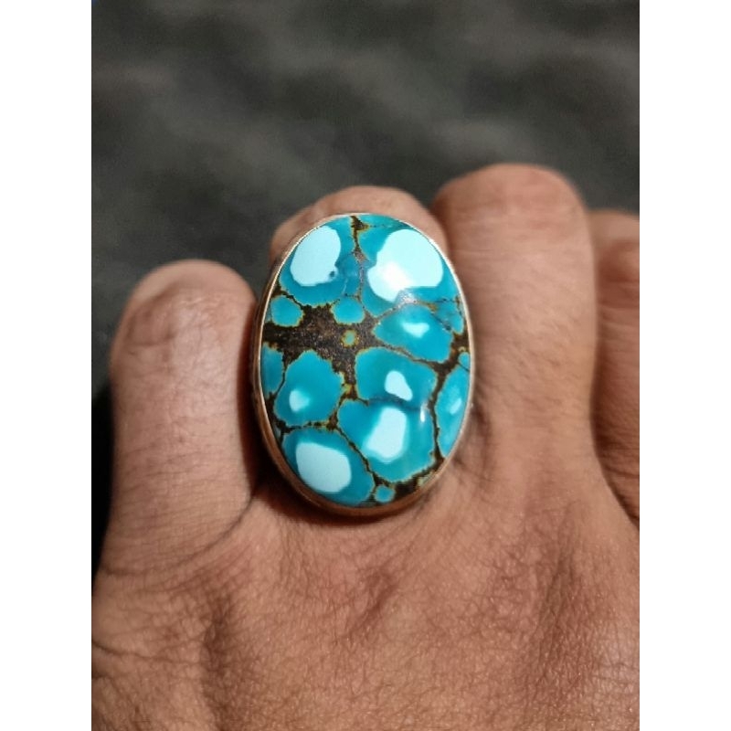 HQ NATURAL TURQUOISE - PIRUS HUBEI-XINJIANG-GRADASI TOSKA HIJAU-BIRU URAT EMAS-JENONG-LAWASAN-AGEMAN