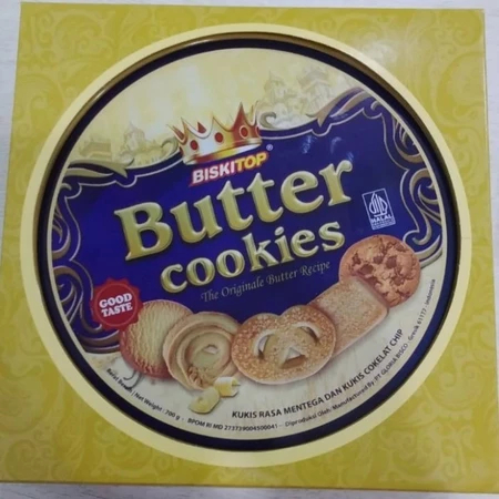 

Edisi Lebaran Biskitop Butter Cookies Kaleng 700 gr Biskuit lebaran