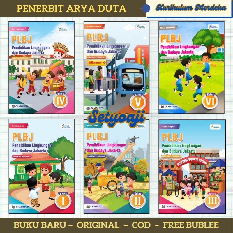 PLBJ SD/ Mi Kelas 1 2 3 4 5 6 Kurikulum Merdeka Penerbit Arya Duta
