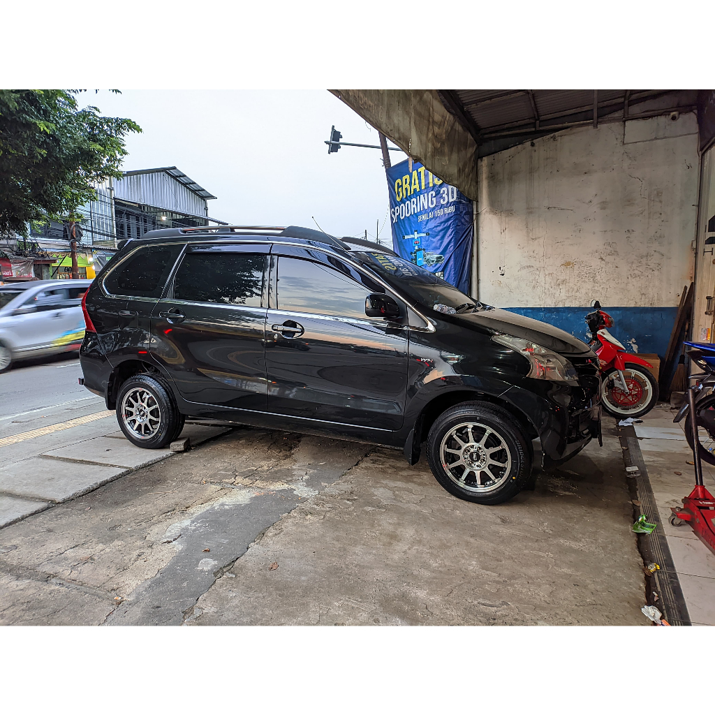 PAKET VELG PLUS BAN ACCELERA 185 65 R15 UNTUK MOBIL AVANZA USE VELG HSR GYMKANA RING 15