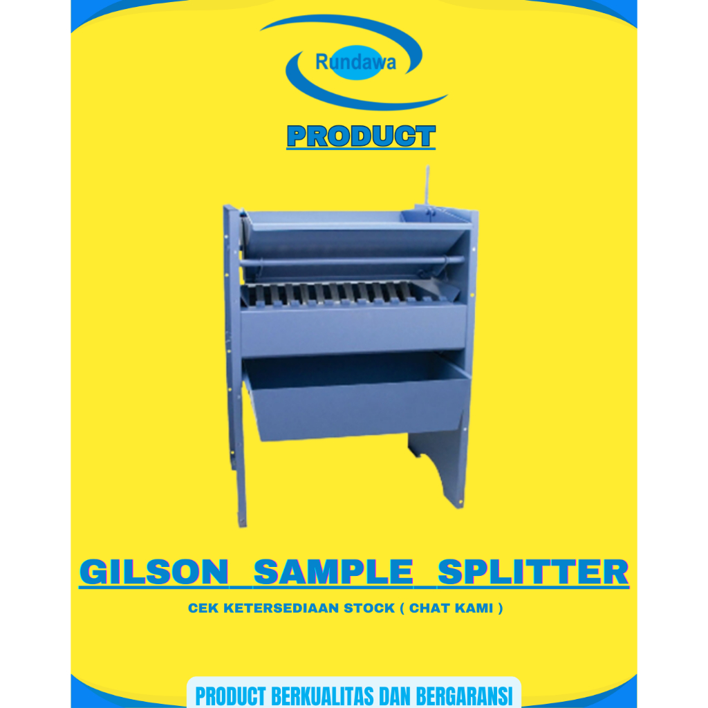 Gilson Sample spliter / Jual Gilson Sample spliter / Gilson Sample spliter test