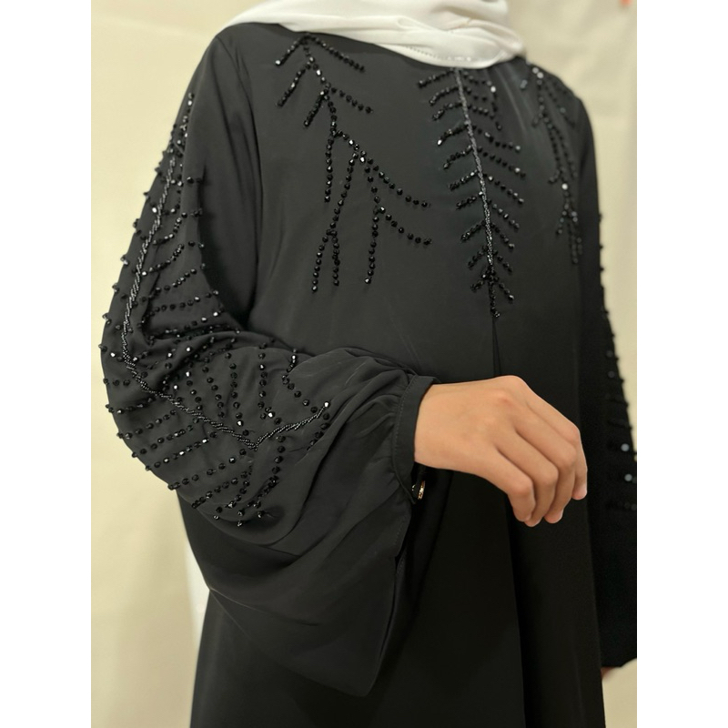 zulfa Abaya-Abaya ori-Gamis hitam-by almadad collection
