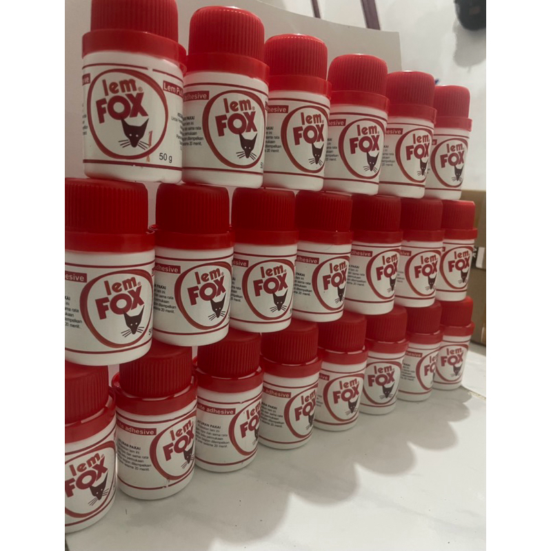 

Lem fox putih 50gr/botol (setengah lusin/6 BOTOL) / lem kertas / lem kerajinan / lem anak sekolah / lem kreasi anak / lem perekat