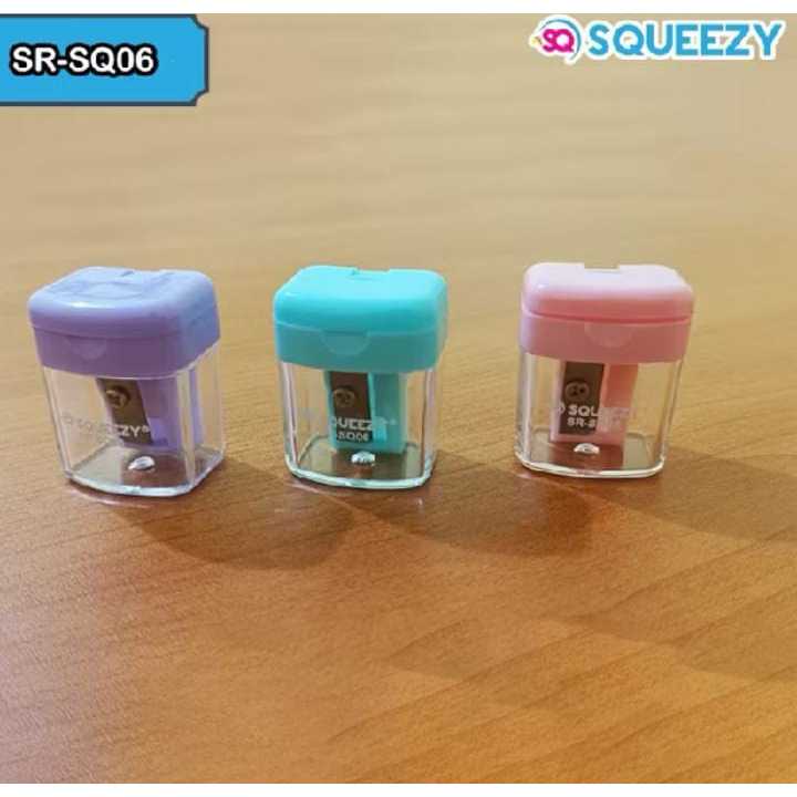 

Sharpener Pastel SQUEEZY SR-SQ06 Serutan Pensil Rautan Pensil