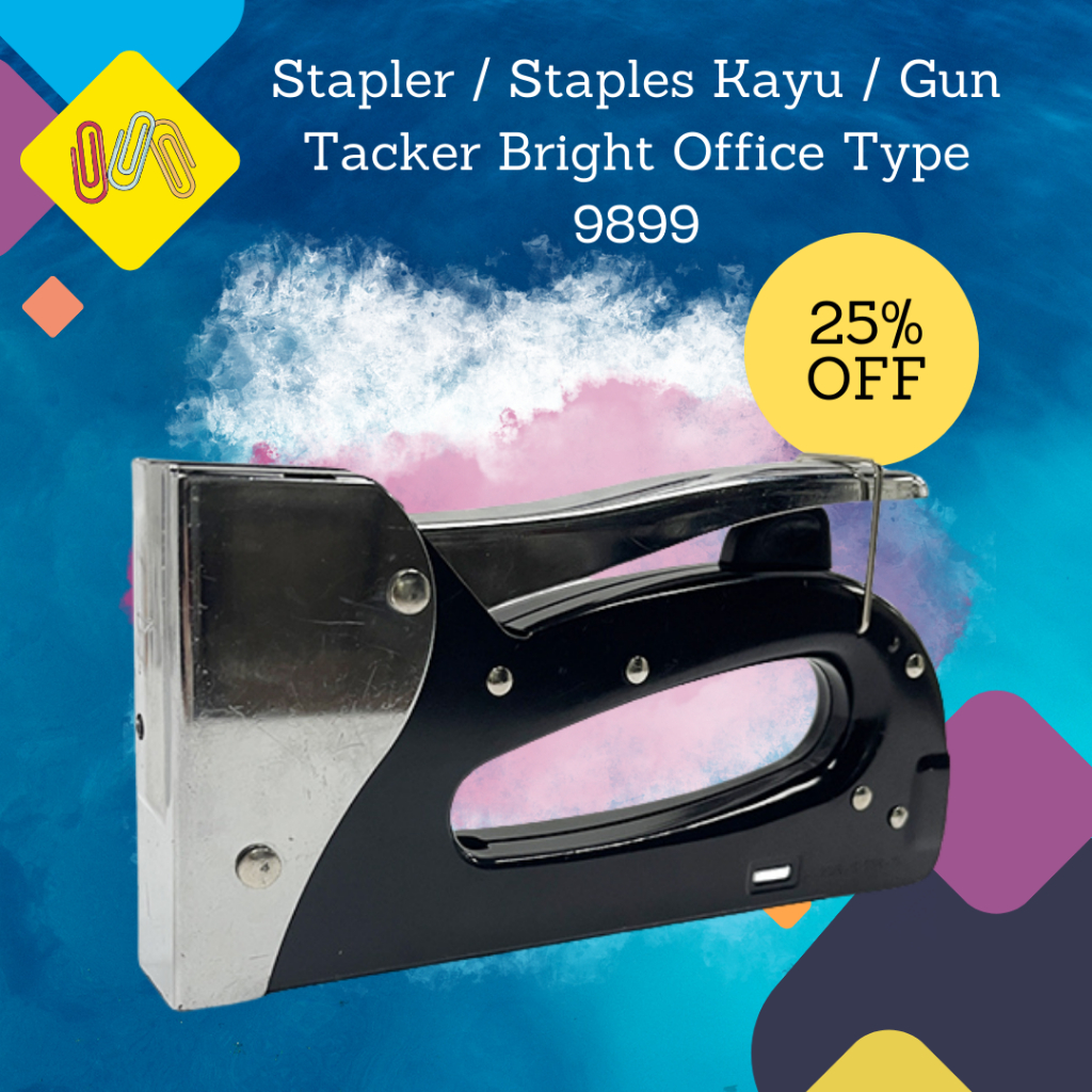 

Gun Tacker / Stapler / Staples Kayu Bright Office 9899
