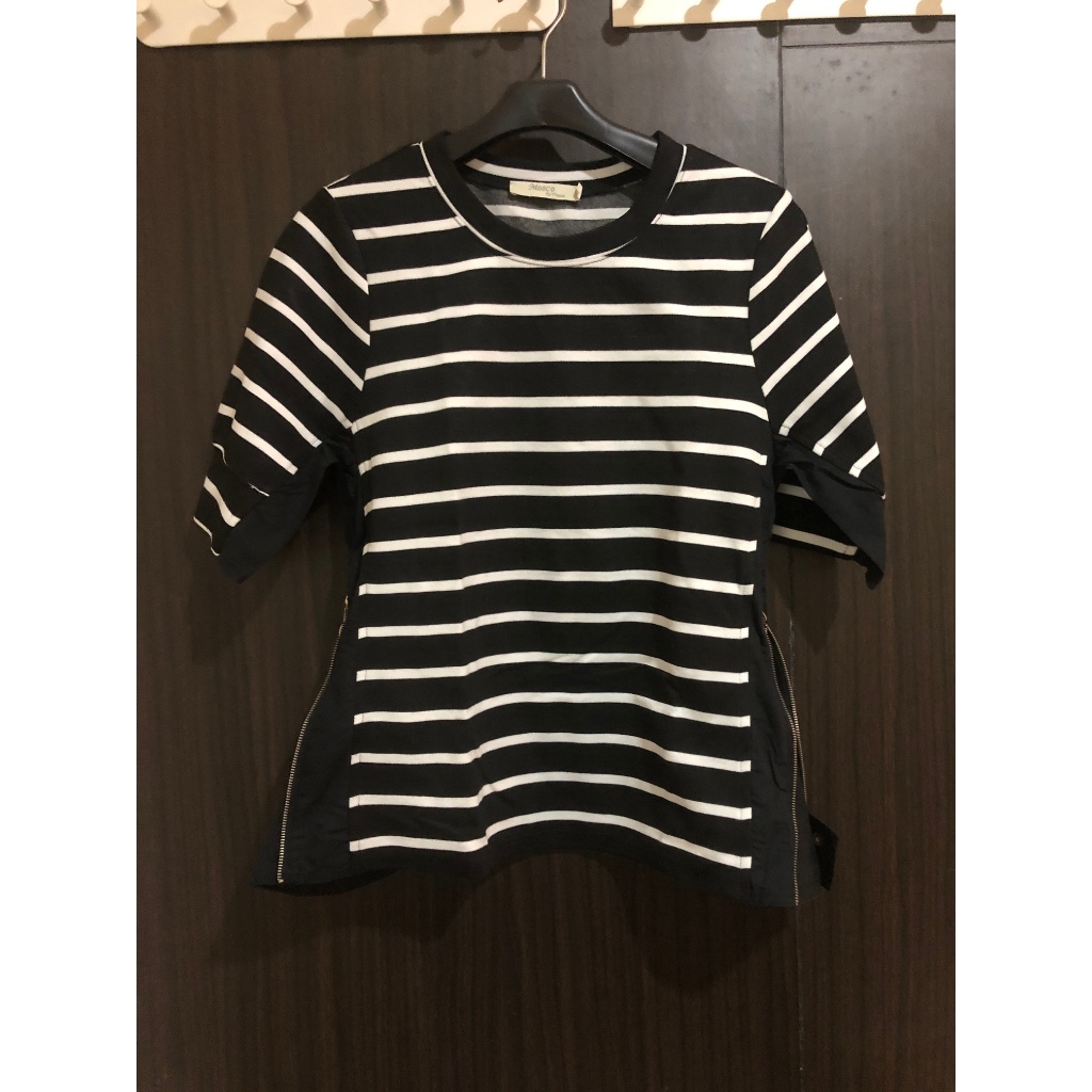 Moscato Black Stripes Top