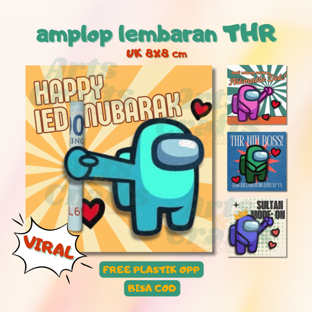 

Amplop THR Lembaran 8x8 cm | Free Plastik OPP | Bisa COD | Kertas uang THR | Amplop THR TREN 2025