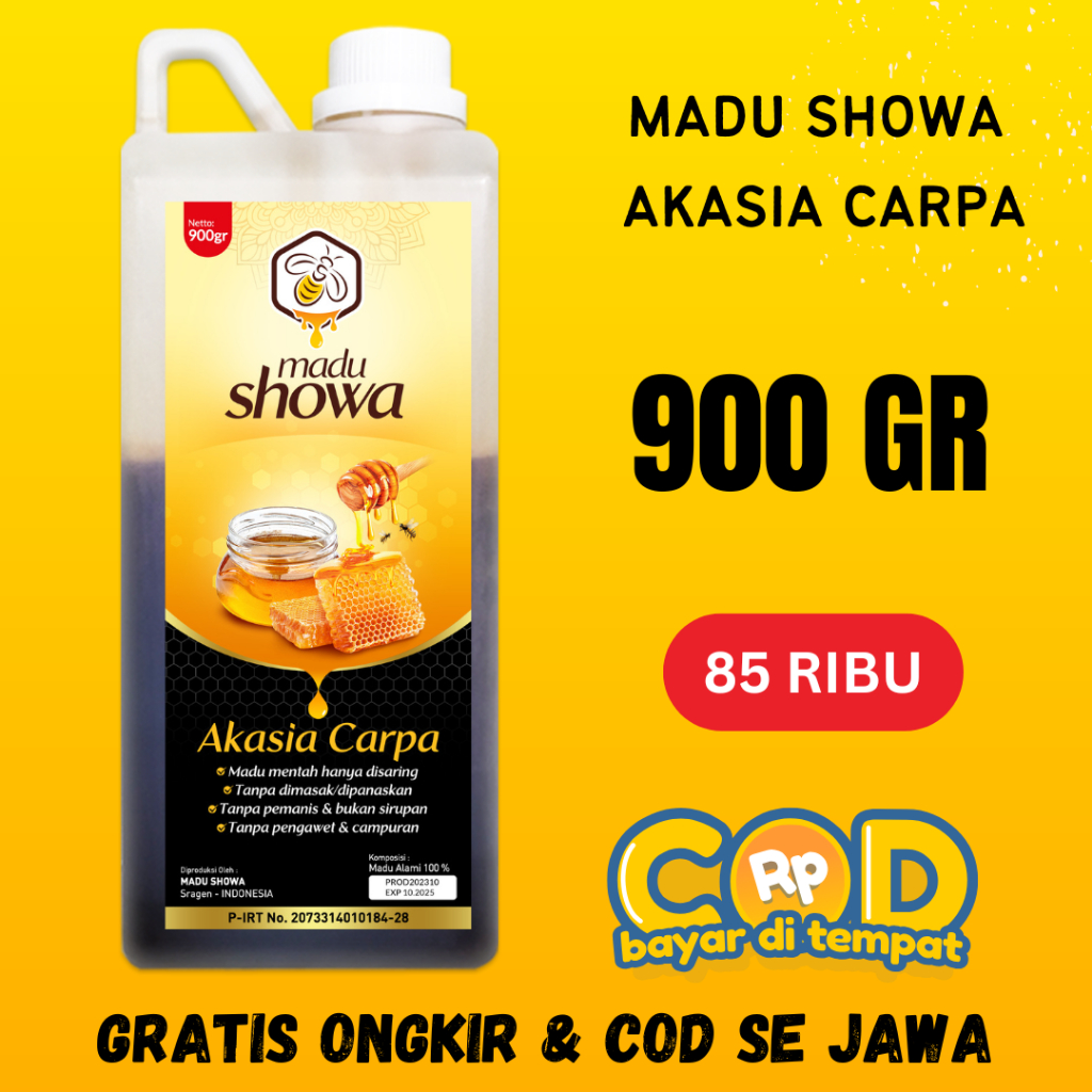 

Madu Showa Akasia 900gram 100 % ASLI