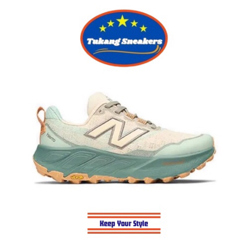 Sepatu Lari Trail Wanita New Balance Fresh Foam X Hierro V9 Cream Green NEWWTHIERO9