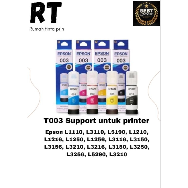 TINTA EPSON 003 1 SET ORIGINAL L1110 /L3110/ L3210/L5190