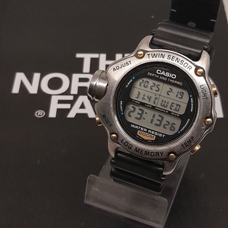 Jam tangan pria Vintage Casio Digital DEP 600 Scuba diver 200M