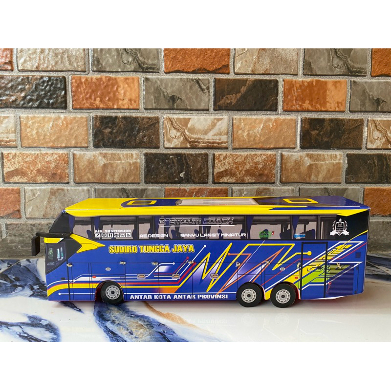 Mainan Miniatur Bus Telolet Basuri Full Lampu SUDIRO TUNGGAL JAYA