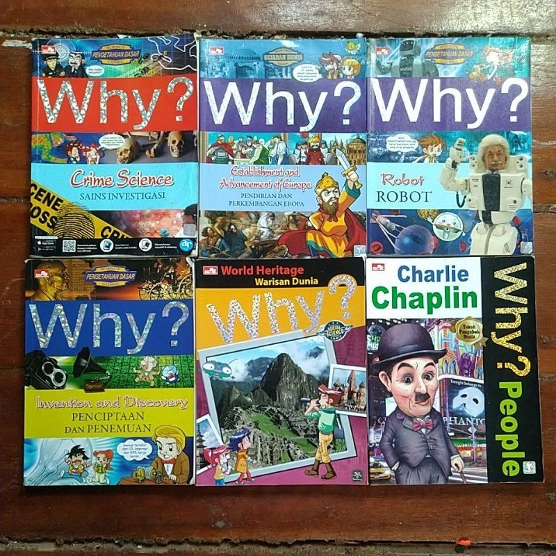 Komik Seri WHY, Survival, Chicken Soup Graphic Novel, Keluarga Super Irit, Tenten Series, science co